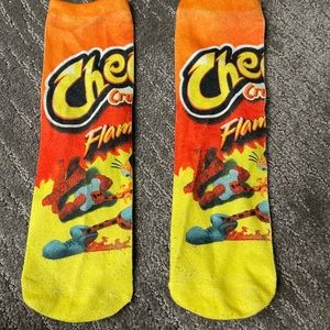 Flamin hot Cheetos socks
